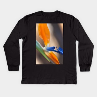 Bird of Paradise -vertical Kids Long Sleeve T-Shirt